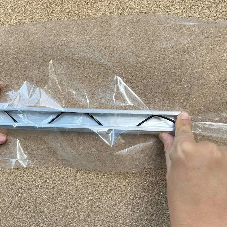 Juego de 20 canales de bloqueo de cable de balanceo de 6,6 pies canal de resorte de invernadero aleación de aluminio Foto 4 de 4