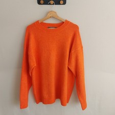 Primark Women's Long Sleeve Orange Jumper Size L 14-16