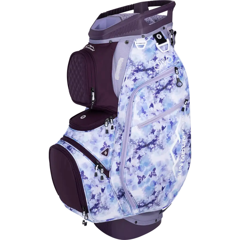 New Sun Mountain Golf Ladies Diva Cart Bag Purple/Mosaic