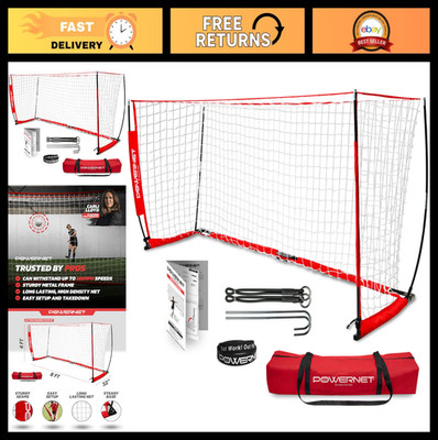 PowerNet Portable Soccer Goal with Zipper Storage Bag