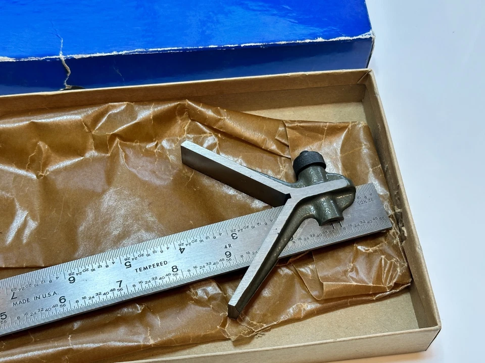 GENERAL Tools USA (NOS Rare) MG-277-4R Toolmakers Combination Square, New in Box - Image 3 of 4