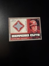 2003 FLAIR BASEBALL CHIPPER JONES DC-CJ DIAMOND CUTS GAME USED GU JERSEY RELIC