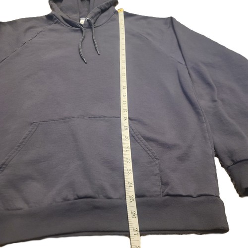 American Apparel California Fleece 100% Baumwolle Pullover Hoodie Gr. L schiefergrau - Bild 8 von 9