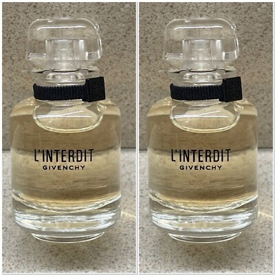 X2 GIVENCHY L'INTERDIT Eau De Parfum 10ml / 0.34oz Splash NEW | eBay