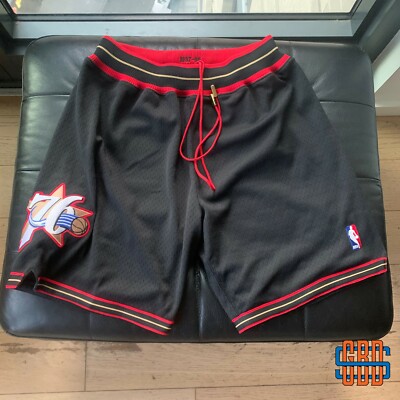 76ers shorts black