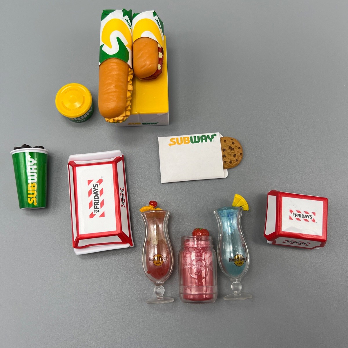 Zuru Mini Brands Foodie Series 1 Lot Subway Hard Rock Cafe