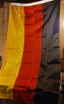 NIB German flag; nylon; brass grommets; 3'x5'