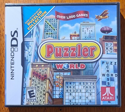 NIB Puzzler World (Nintendo DS, 2009) NEW IN BOX, FACTORY SEALED
