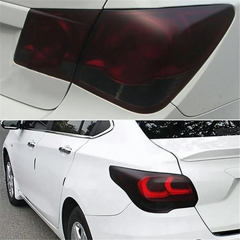 12"x78'' For Headlight Taillamp Matte Black gloss Len Vinyl protection Wrap Film - Image 4 of 4
