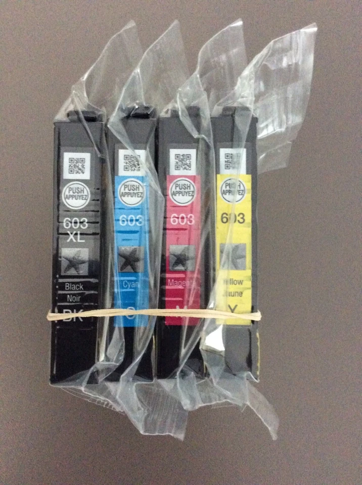 Cartouches Epson 603 couleur + noire XL (VENDUES SANS LA BOITE) - Photo 3/3