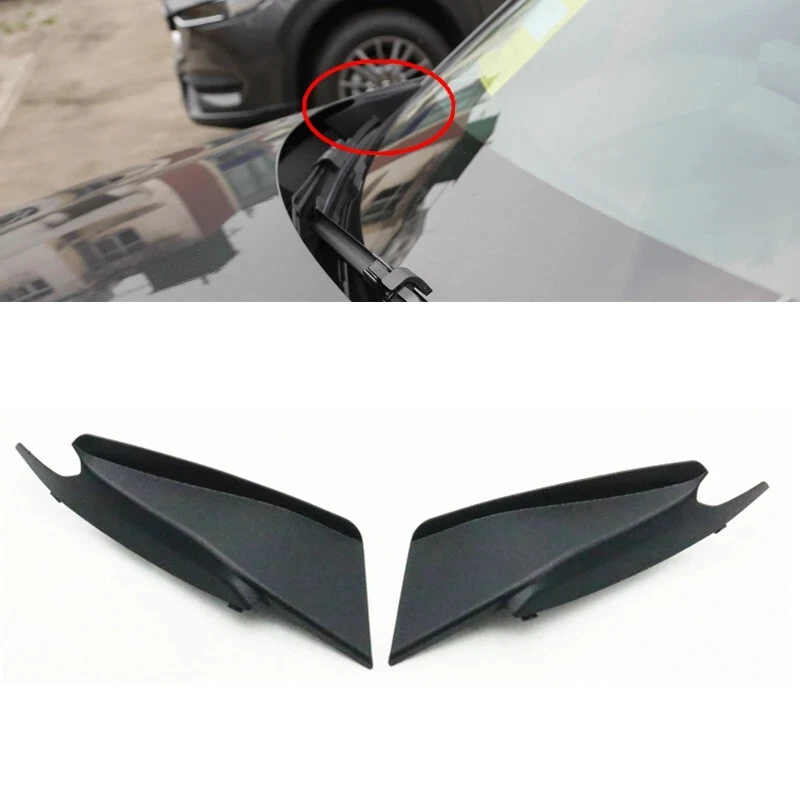 Cubierta del panel de drenaje deflector de lluvia cubierta limpiaparabrisas 2x para Mazda CX-30 20-23 Foto 2 de 4