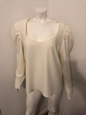 Nine West Womens Sweater size XL CREAM COLOR Long Sleeve Shirt Blouse