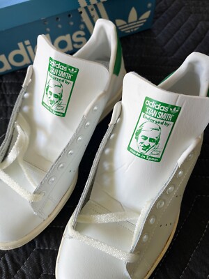 Deadstock 80's Adidas Stan Smith AF1028 Sneaker with Box Sz 7.5