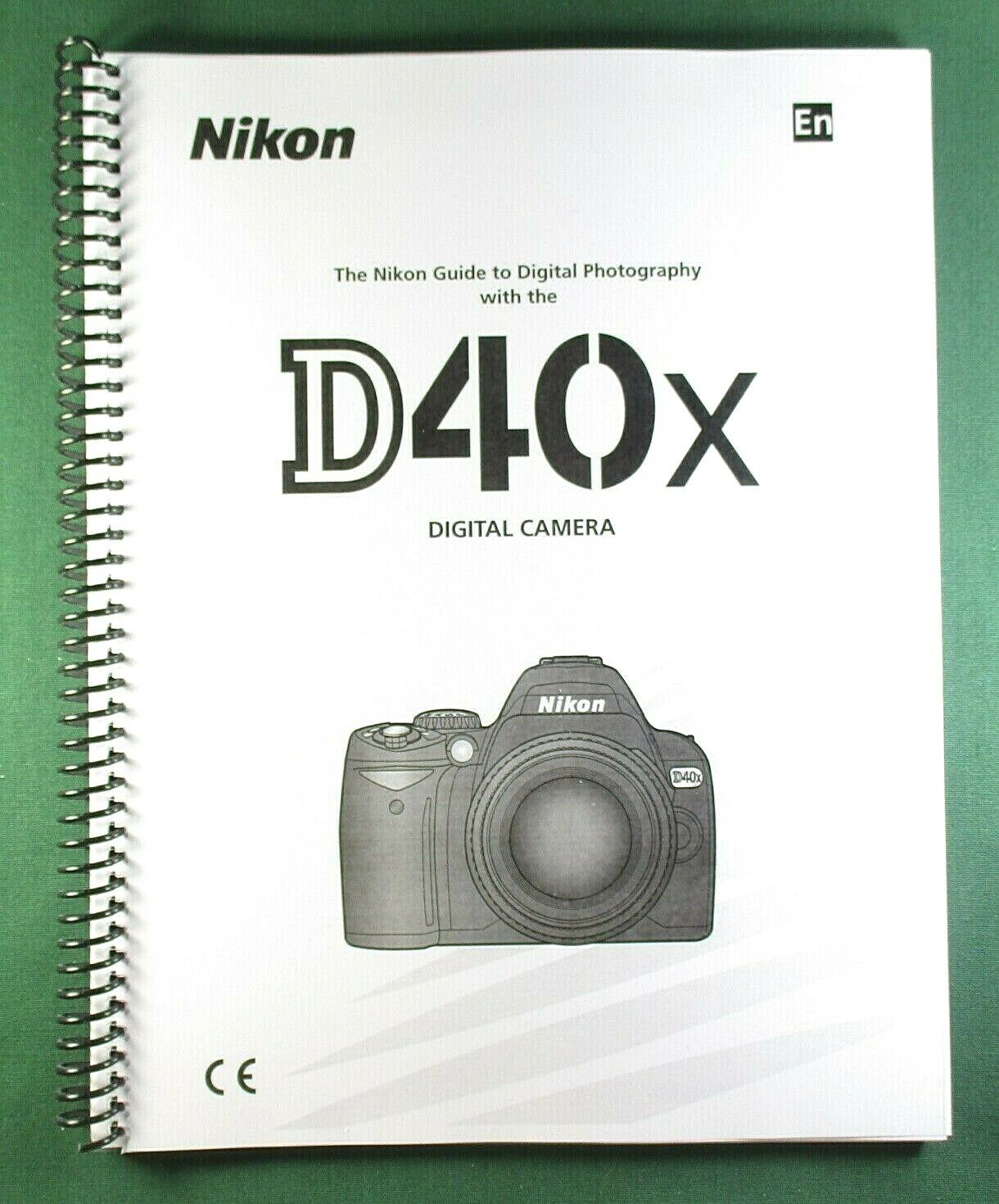 Nikon D40x Instruction Manual: 139 Pages & Protective Covers