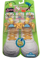 Brookside 1990 The Simpsons Bow Biters Shoe Lace Accessories Bart Simpson