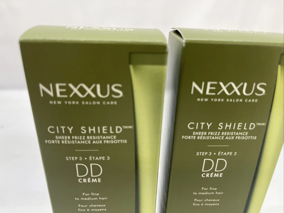 Paquete de 2 cremas NEXXUS CITY SHIELD Step 3 DD nuevas para cabello fino a mediano 1,93 oz Foto 2 de 4