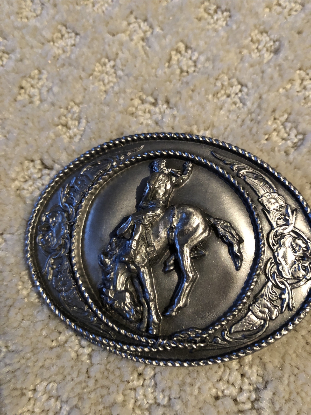 Siskiyou Belt Buckle Cowboy Western Horse 1991 - Gem Siskiyou Belt Buckle Cowboy Western Horse 1991 - Gem