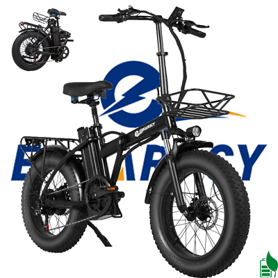 EBKAROCY Folding Electric Bike 750W 15Ah 20" Fat Tire Mountain E-bike 30  mph | eBay