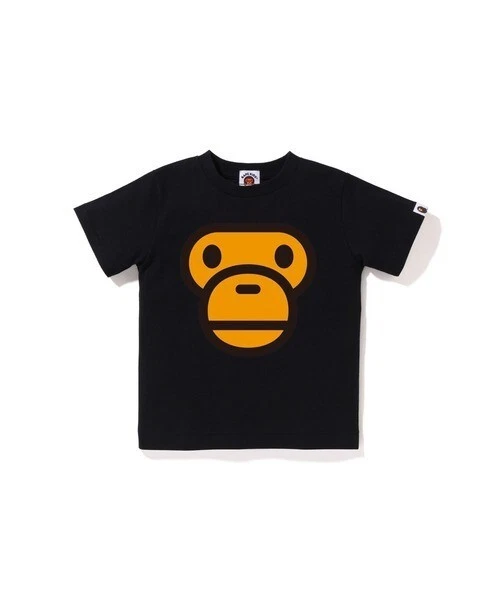 Camiseta A Bathing Ape/Niños 2025 Modelo SS BABY MILO FACE Negra Talla 100 Nueva Foto 4 de 4