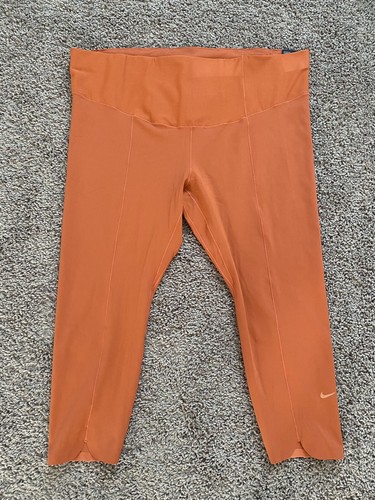 Nike Performance One Luxe Tight Fit Leggings Women's 2X Mid Rise Crop DH4430-812 - 第 1/3 張圖片