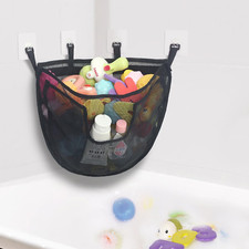 Bath Toy Storage, Large Capacity Bath Toy Holder with Buttom Zipper, Quick Relea