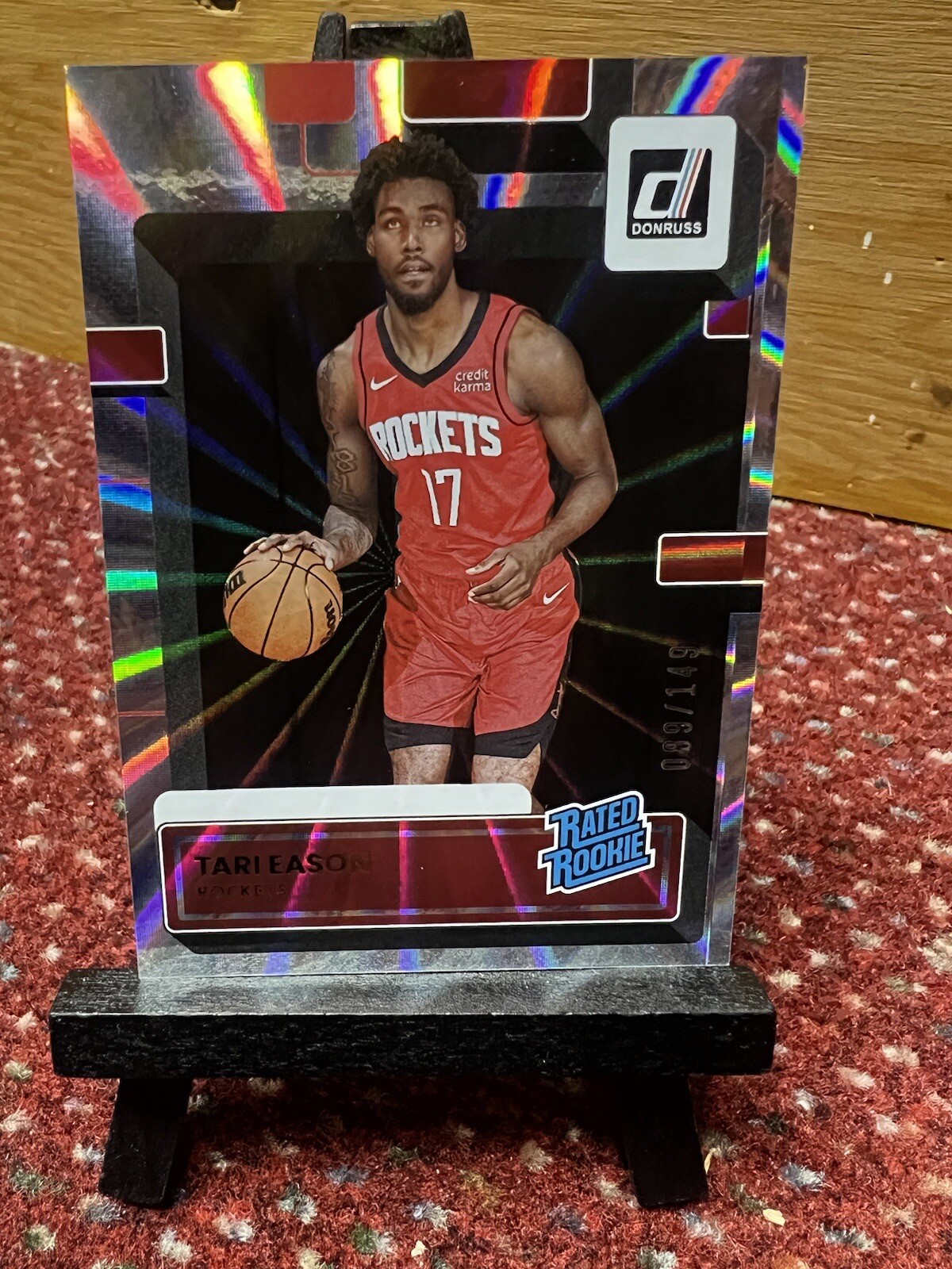 2022-23 Panini Donruss Rated Rookie Holo Laser /149 Tari Eason #217 Rookie RC