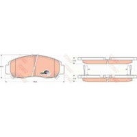 TRW BremsbeläGe GDB3268 BremsklöTze FüR Honda Civic Viii Stufenheck FD FA