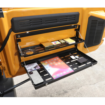  Metal 2-Tier Tailgate Table Storage Cargo Shelf Rack For Ford Bronco 21+ Access