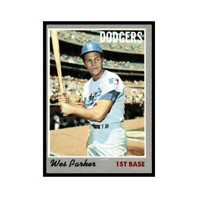 Wes Parker 1970 Topps #5 Los Angeles Dodgers Baseball Card VG