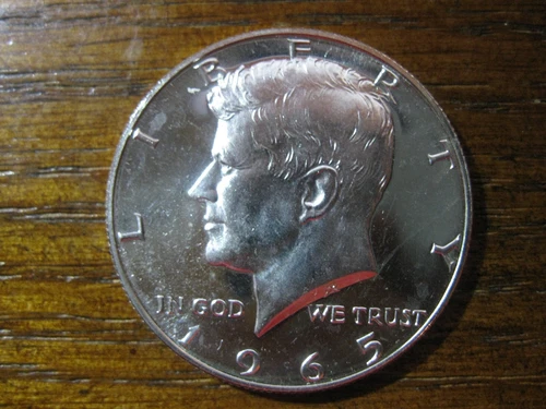 1965 Kennedy Half Dollar Ch/Gem BU! SMS Cameo!