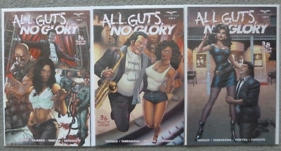 ALL GUTS,NO GLORY #1,#2,#3 ''B'' SET..TEDESCO/FAJARDO.ZENESCOPE 2022 1ST PRINT..NM
