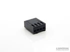 PC 4-pin Fan Connector Housing Female - BLACK 1 pc