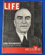 1943 LIFE MAGAZINE - WORLD WAR II SOUTH PACIFIC AIR BATTLES + USS HORNOT SINKS