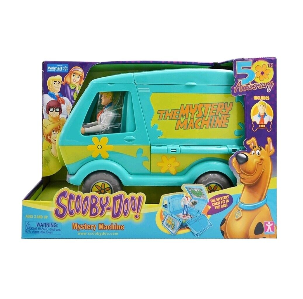 Scooby-Doo The Mystery Machine Play Set Celebrating 50 Years Fred Action Figure
