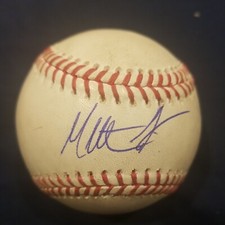 Matthew lugo signed baseball autographed game used romlb ball Boston red Sox 