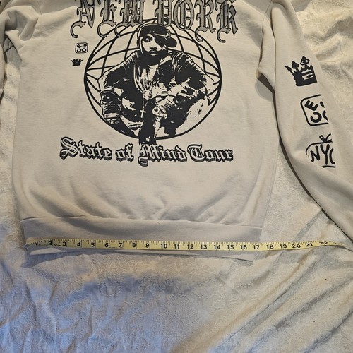 NAS NYSOM TOUR 2023 Sand Hoodie Official Merch Size Med NY State Of Mind - Picture 20 of 22