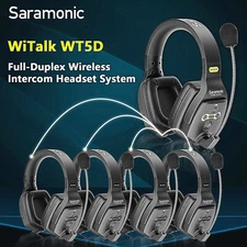Saramonic WiTalk WT5D 400m 1.9GHz Full-Duplex Intercom Headset Microphone System