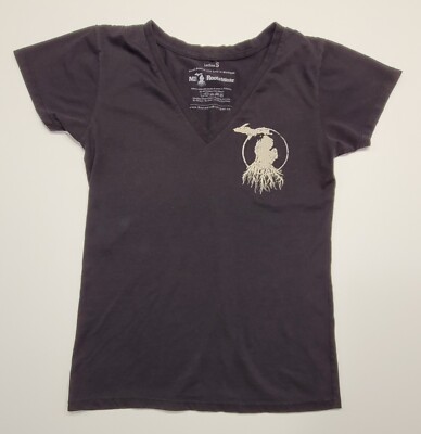 D's TEES CUTE! ''MI ROOTS'' TOP SZ: Women's SMALL W/ TAGS DETROIT THRIFT 313