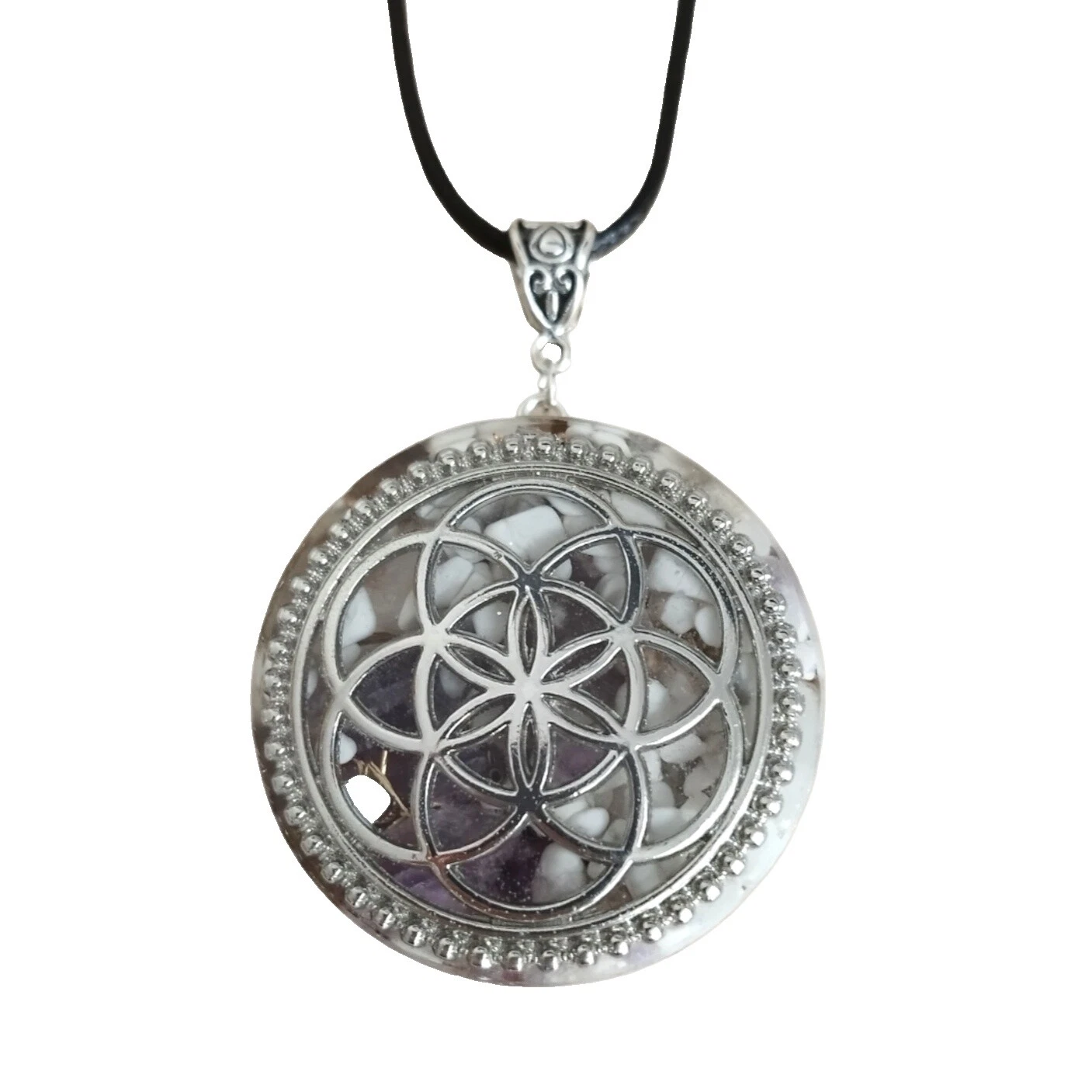 Модные ожерелья и кулоны с медными подвесками из аметиста