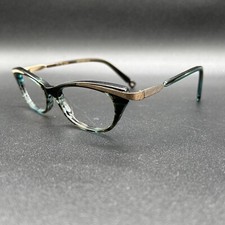 Vint & York Mulberry Cat Eye Eyeglasses Frame Gold Multi Color 53-16-135 Used