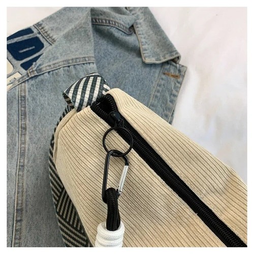 Corduroy Crossbody Bag Casual Women Handbag New Single Shoulder Bag - Picture 9 of 18