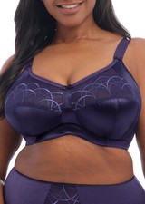 NEW  62 ELOMI 4033 CATE SOFT CUP FULL FIGURE BRA INK SZ 38DDD U.S.