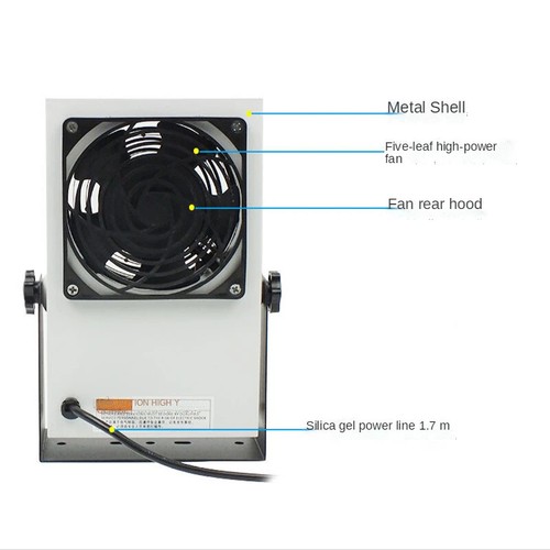 Professioneller antistatischer Ionenventilator Tischionisatoren beseitigen statische Elektrizität - Bild 6 von 6