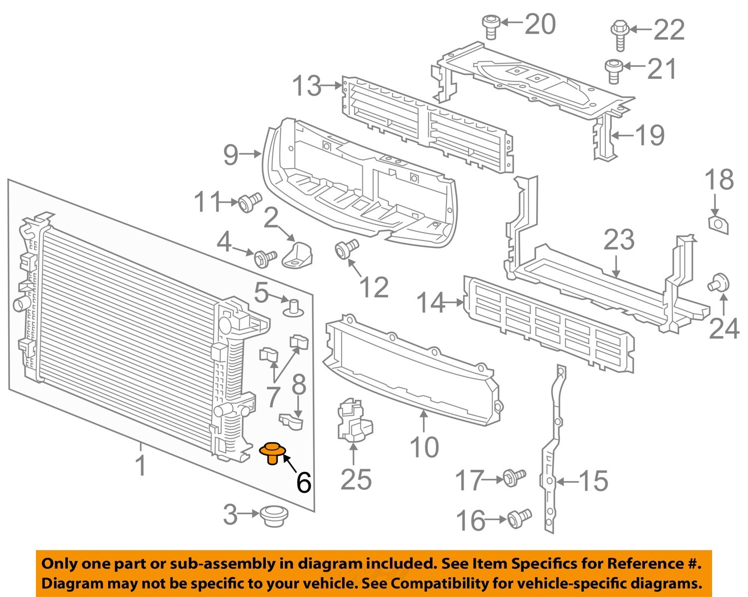 GM OEM-Radiator Sleeve 23134225 | eBay 