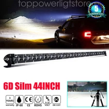 Slim 20 26 32" 38" 50" LED Work Light Bar Spot Flood Fog Driving ATV SUV Offroad