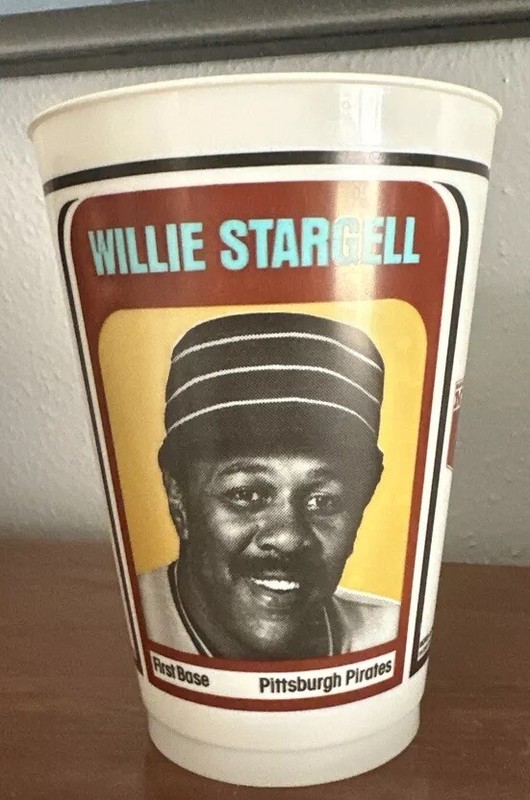 Vintage 1978 Willie Stargell Pittsburgh Pirates Seven Eleven Slurpee Cup