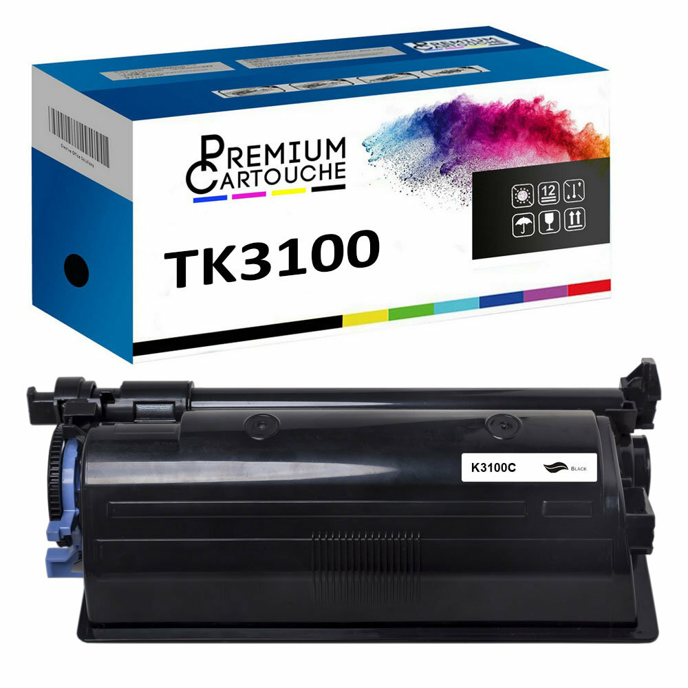 Toner TK3100 Kyocera compatible haute densite pour texte net