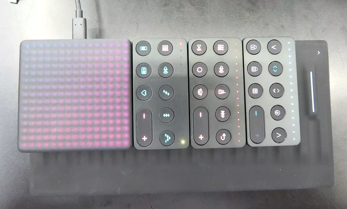 ROLI Seaboard SBB01 Light pad LPM01 3 ROLI Blocks Touch Live And