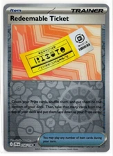 Pokemon Journey Together Reverse Holo 156/159 Redeemable Ticket