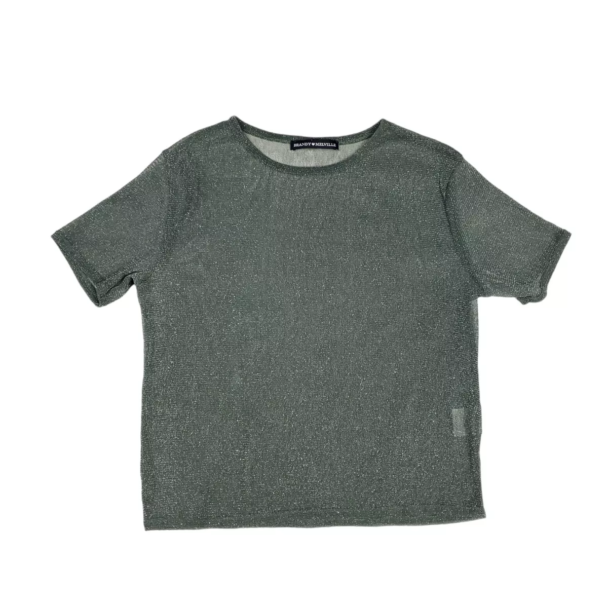 Brandy melville cheap sheer glitter top
